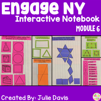 Preview of Engage NY Kindergarten Math Module 6 Interactive Notebook
