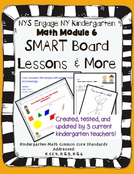 Preview of Engage NY Kindergarten Math Module 6 SMART Board and More!