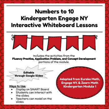 Preview of Engage NY Kindergarten Module 1 Lessons -  Interactive Slides