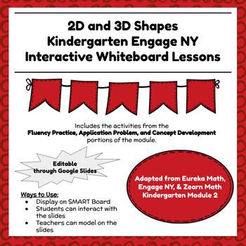 Preview of Engage NY Kindergarten Module 2 Lessons -  Interactive Slides