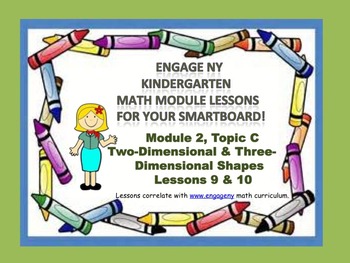 Preview of Engage NY Kindergarten Module 2, Topic C (Lessons 9 & 10) for your SmartBoard