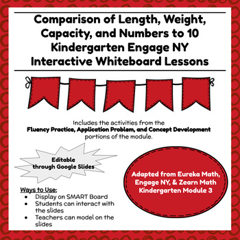 Preview of Engage NY Kindergarten Module 3 Lessons -  Interactive Slides