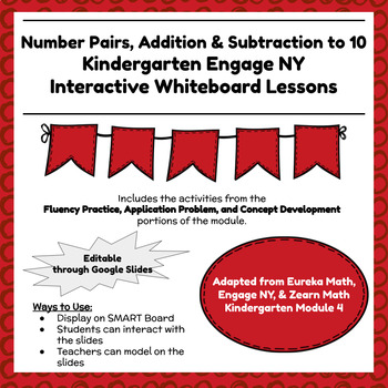 Preview of Engage NY Kindergarten Module 4 Lessons -  Interactive Slides