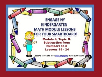 Preview of Engage NY Kindergarten Module 4, Topic D (lessons  19 - 24) for your SmartBoard!