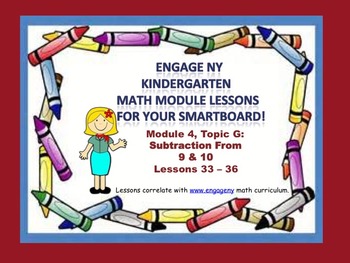Preview of Engage NY Kindergarten Module 4, Topic G (lessons 33 - 36) for your SmartBoard!