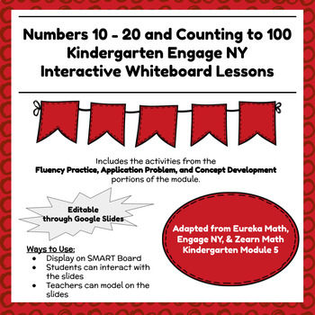 Preview of Engage NY Kindergarten Module 5 Lessons -  Interactive Slides