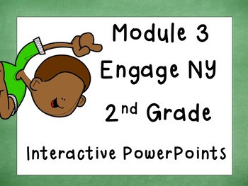 Preview of Engage NY Math, 2014 and updated version, Second Grade, Module 3, PowerPoint