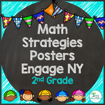 Preview of Engage NY Math 2nd Grade Strategy Posters - Colorful!