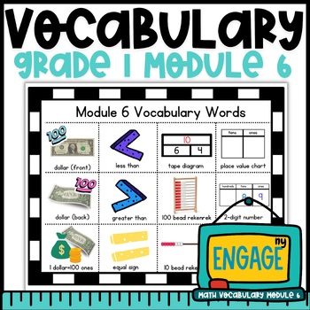 Preview of Engage NY Math: Grade 1 Module 6 Vocabulary Student Reference Guides