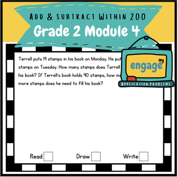 Preview of Engage NY Math | Grade 2 Module 4 Application Problems