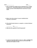 Engage NY Math Grade 3 Module 1 Assessment Review