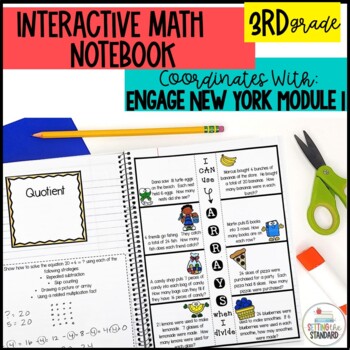 Preview of Engage NY Math Interactive Notebook Module 1 3rd grade