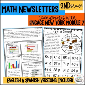Preview of Engage NY Math Module 7 Newsletters Games and Vocabulary Posters