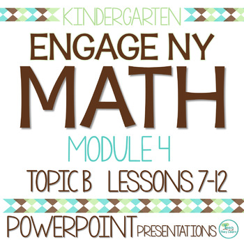 Preview of Engage NY Math PowerPoint Presentations Kindergarten Module 4 Topic B