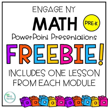 Preview of Engage NY Math   PreK PowerPoint FREEBIE!