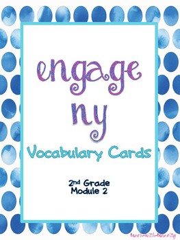 Preview of Engage NY/Eureka Math Second Grade Module 2 Vocabulary Cards