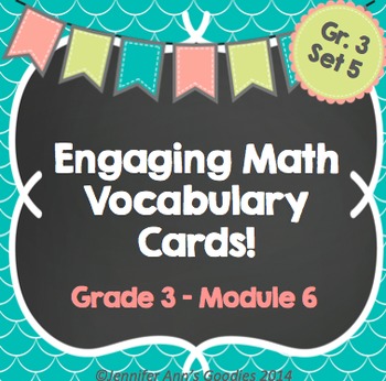 Preview of Engaging Math Vocabulary Cards 3.6