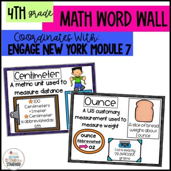 Preview of Engage NY Math Word Wall 4th Grade Module 7