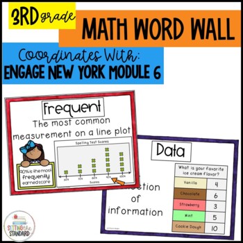 Preview of Engage NY Math Word Wall Posters Grade 3 Module 6