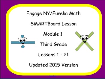Preview of Engage NY Smart Board Lesson 3rd Grade Module 1 Lessons 1-21