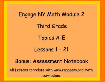 Preview of Engage NY Smart Board Lesson 3rd Grade Module 2 Lessons 1-21