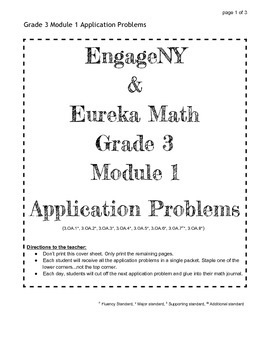 1st Grade Eureka Math Module 3 Application Problems in Spanish