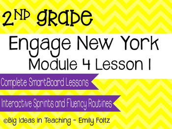 Preview of Engage New York Eureka Math 2nd Grade Module 4 Lesson 1 Smartboard Lesson