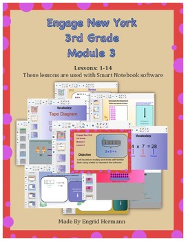 Preview of Engage New York (Eureka Math) 3rd Grade, Module 3 (SMART NOTEBOOK SOFTWARE)