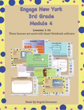 Preview of Engage New York (Eureka Math) 3rd Grade, Module 4 (SMART NOTEBOOK SOFTWARE)