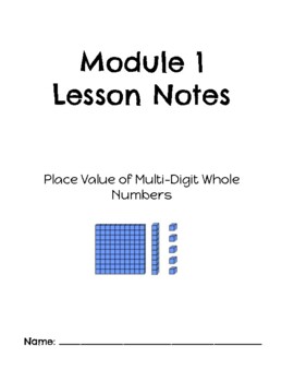 Preview of Engage New York / Eureka Math Module 1 Guided Notes 4th Grade
