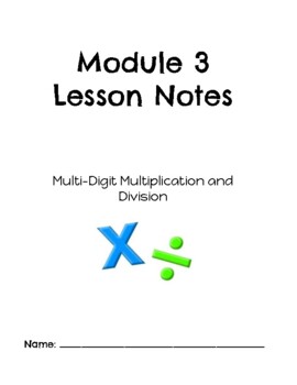 Preview of Engage New York / Eureka Math Module 3 Guided Notes 4th Grade