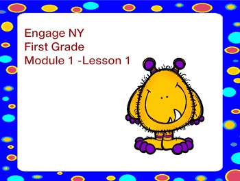 Preview of Engage NY First Grade Module 1 Lesson 1 Eureka Math