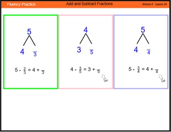 Preview of Engage New York Math Grade 4 Module 5 Lesson 24 Smart Notebook File
