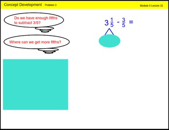 Preview of Engage New York Math Grade 4 Module 5 Lesson 32 Smart Notebook File