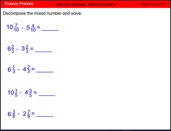 Preview of Engage New York Math Grade 4 Module 5 Lesson 35 Smart Notebook File