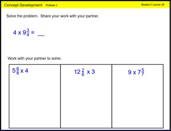 Preview of Engage New York Math Grade 4 Module 5 Lesson 38 Smart Notebook File