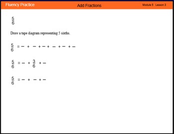 Preview of Engage New York Math Grade 4 Module 5 Lesson 3 Smart Notebook File