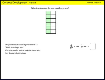 Preview of Engage New York Math Grade 4 Module 5 Lesson 9 Smart Notebook File
