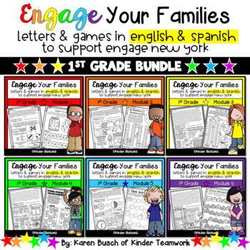Preview of Engage New York Math Letters and Games for First Grade, Modules 1-6 BUNDLED