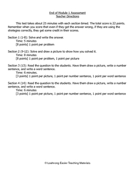 Preview of Engage New York Modules 1-4 Math 2nd Grade Student-Friendly Assessments