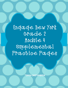 Preview of Eureka Math/Engage NY Supplemental Practice Pages Grade 2 Module 4