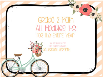 Preview of EngageNY Eureka Grade 2 Math Modules-Bundle for the Entire Year! PowerPoint