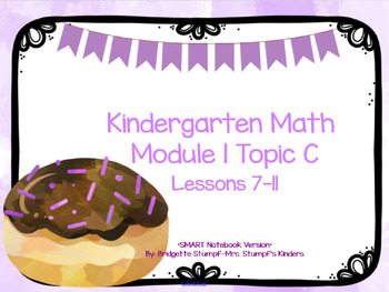 Preview of SMARTBOARD EngageNY Eureka Kindergarten Math Module 1 Topic (C) Lessons 7-11