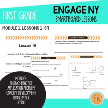 Preview of EngageNY First Grade *SMARTBoard* Lessons Module 1
