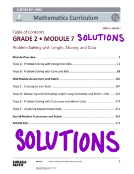 Preview of EngageNY (Eureka Math) Grade 2 Module 7 Answer Key