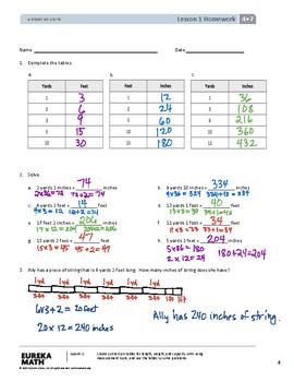 EngageNY (Eureka Math) Grade 4 Module 7 Answer Key by MathVillage