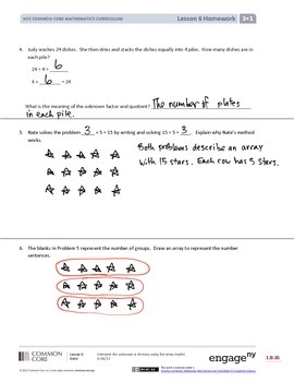 eureka math grade 3 lesson 1 homework 3.1 answer