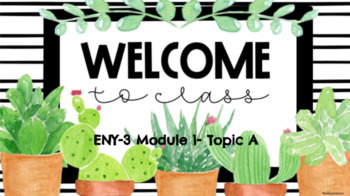 Preview of EngageNY Grade 3- Module 1 Topic A