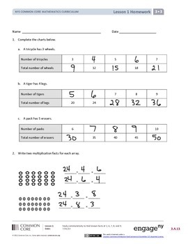 EngageNY (Eureka Math) Grade 3 Module 3 Answer Key by MathVillage