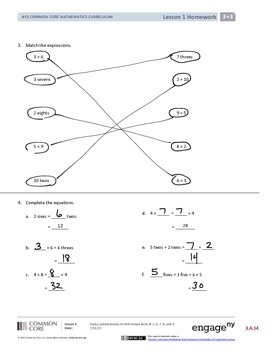 EngageNY (Eureka Math) Grade 3 Module 3 Answer Key by MathVillage
